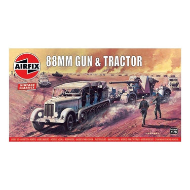 Airfix A02303V 1/76 Vintage Classics 88mm Flak Gun & Tractor